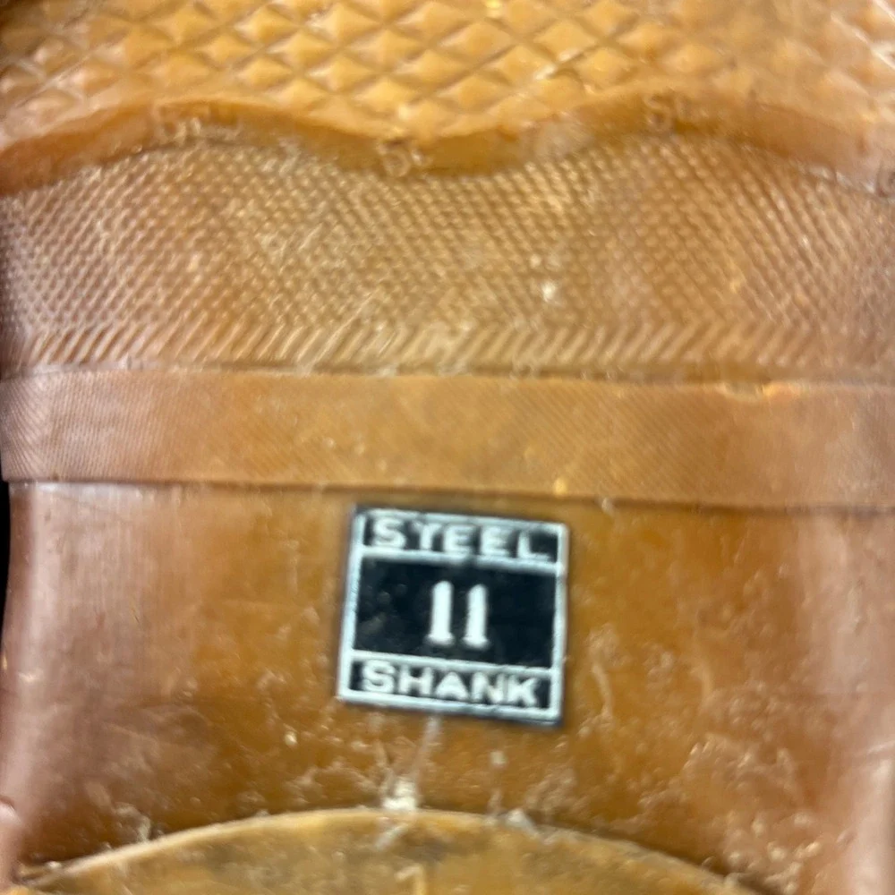 Rico Insulated Leather Duck Boots 11 Brown Men Vintage Winter Work Outdoor Boots